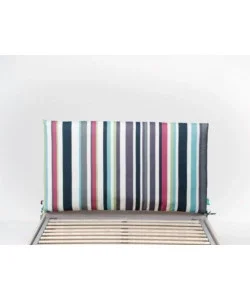 Testiera piazza e mezza in tessuto "soffy" fantasia a righe 120 cm Compra Online